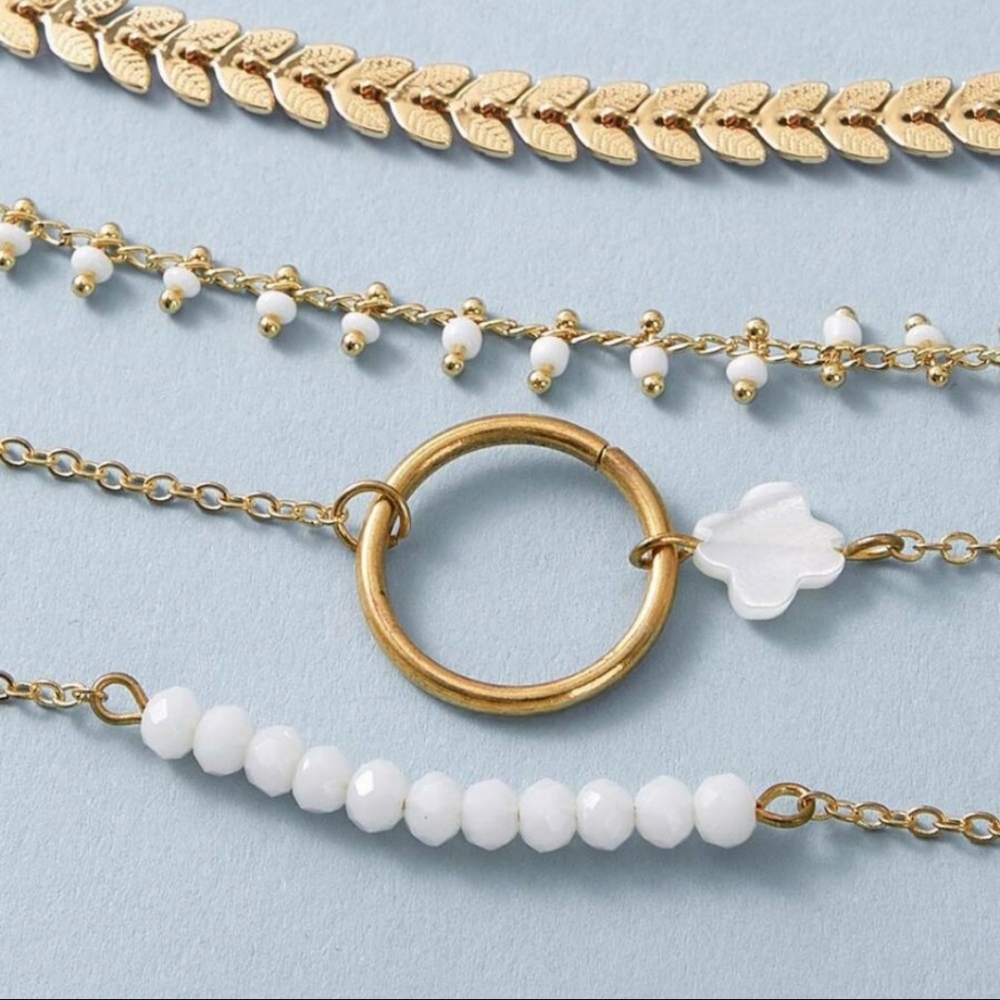 2/$18 GOLD TONE 4 PIECE BRACELET SET - Picture 3 of 4